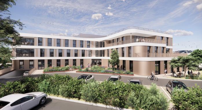 Projet de bâtiment tertiaire Epure. Parc Sud Galaxie, à Echirolles © Arthur Loyd