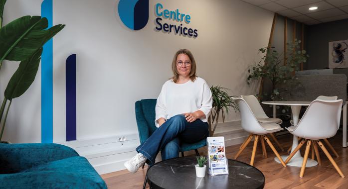 Edwige Vallée, responsable de l’agence Centre Services Vif.