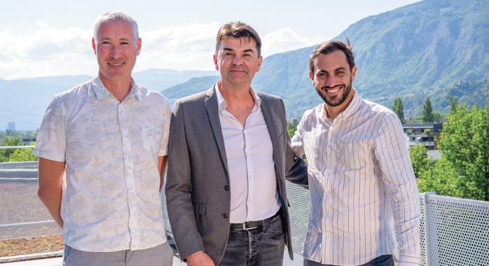 De gauche à droite : Yann David, Fabrice Fernandez et Victor Granger, les trois fondateurs de Kercia.
