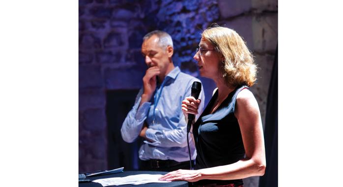 Emmanuelle Lenoir, président de LabelVille, et Laurence Ruffin, maire de Grenoble