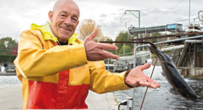 Vincent Murgat, à la tête de la pisciculture Murgat