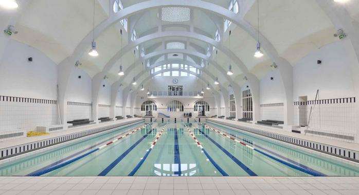 La piscine de la Butte-aux-Cailles ©Gerard Sanz - mairie de Paris piscine de la Butte-aux-Cailles