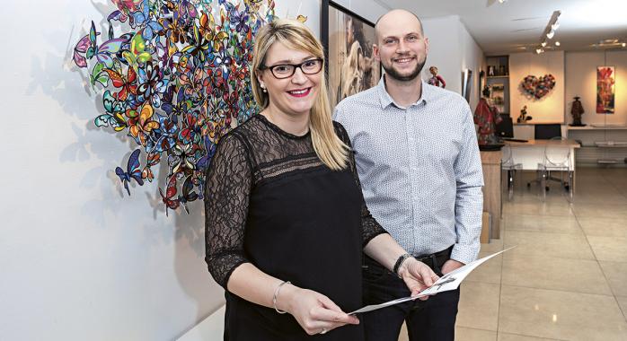 Sarah Bobin, dirigeante, et Benjamin Bocchi, responsable galeriste. - © E. Tolwinska