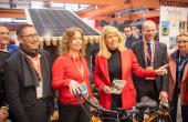 Visite de Dominique Faure, ministre déléguée chargée des Collectivités territoriales et de la Ruralité, sur le stand Grenoble Alpes lors du salon Mountain Planet 2024 à Grenoble.