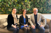 Béatrice Pingault, directrice de BTP santé au travail, Céline Fages, directrice de Présantis, et Olivier Marotte, directeur de PST38 © DR