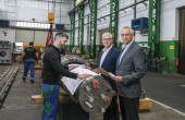 À droite : Patrick Gamet, directeur général, et Simon Cena, directeur général adjoint d’Allimand.