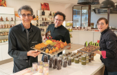 Patrick Fenet et son équipe dans les locaux de Confi Fruit à Crolles