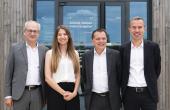 Antoine Raymond, président d’ARaymond, Audrey Raymond, directrice générale adjointe, Patrick Delorme, président d’ARaymondlife et Lionel Maritan, responsable du développement et de la transformation d’ARaymond