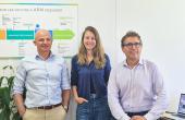 Christophe Bonneville, CEO, Flora Binder, Chief Development Officer, et Emmanuel Gaud, COO 