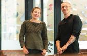 Jeanne Faure, directrice du site, et Mickael Le Curieux, chef cuisinier © Franck Ardito