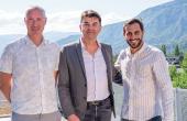 De gauche à droite : Yann David, Fabrice Fernandez et Victor Granger, les trois fondateurs de Kercia.