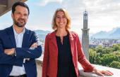 Guillaume Lissy, président, et Laurence Ruffin, vice-présidente de Grenoble Alpes Métropole.