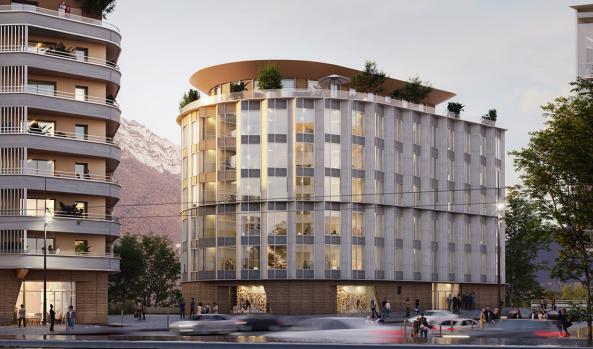 Les bureaux du projet Yello sont commercialisés depuis le début d’année. © Breton Giboire