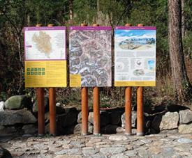 panneaux d’informations du Parc national des Écrins