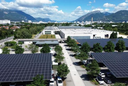 Schneider Electric produit son électricité à Eybens
