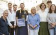 Les vainqueurs entourés de Danièle Chavant, présidente de l'umih38, et Emmanuel Lenoir, président de Label Ville